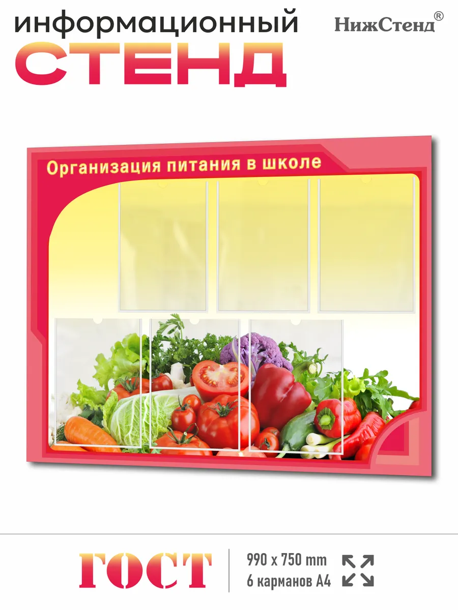 Стенд в школьную столовую