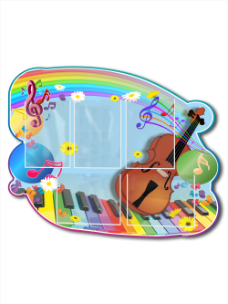 Стенд в музыкальный класс для садика