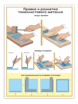 Стенд «Правка и разметка тонколистового металла»