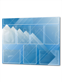 Информационный стенд с карманом для заголовка