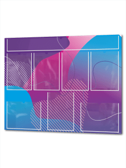 Информационный стенд с карманом для заголовка