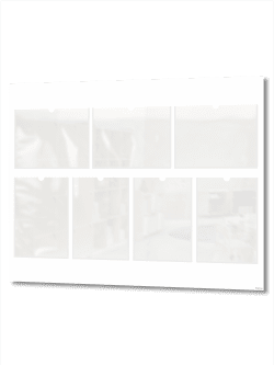 Стенд информационный с кармашками 99х75см