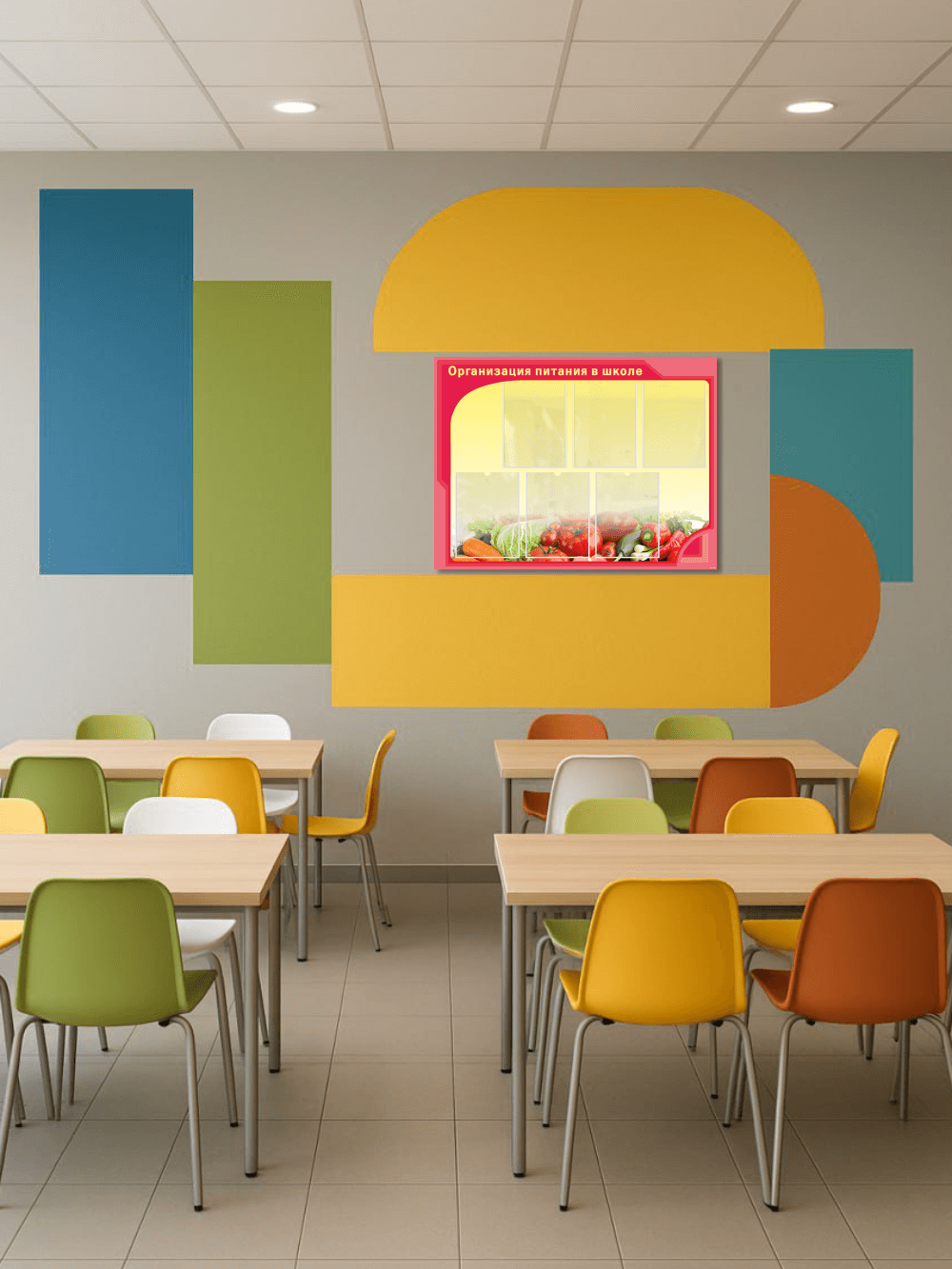 Стенд "Организация питания в школе" 2 Стенд "Организация питания в школе" — изображение 2