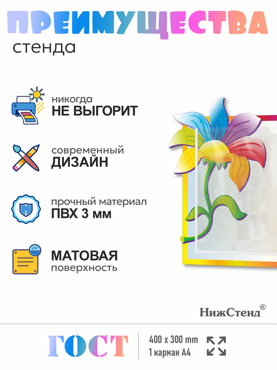 Карман информационный стенд в садик — изображение 2