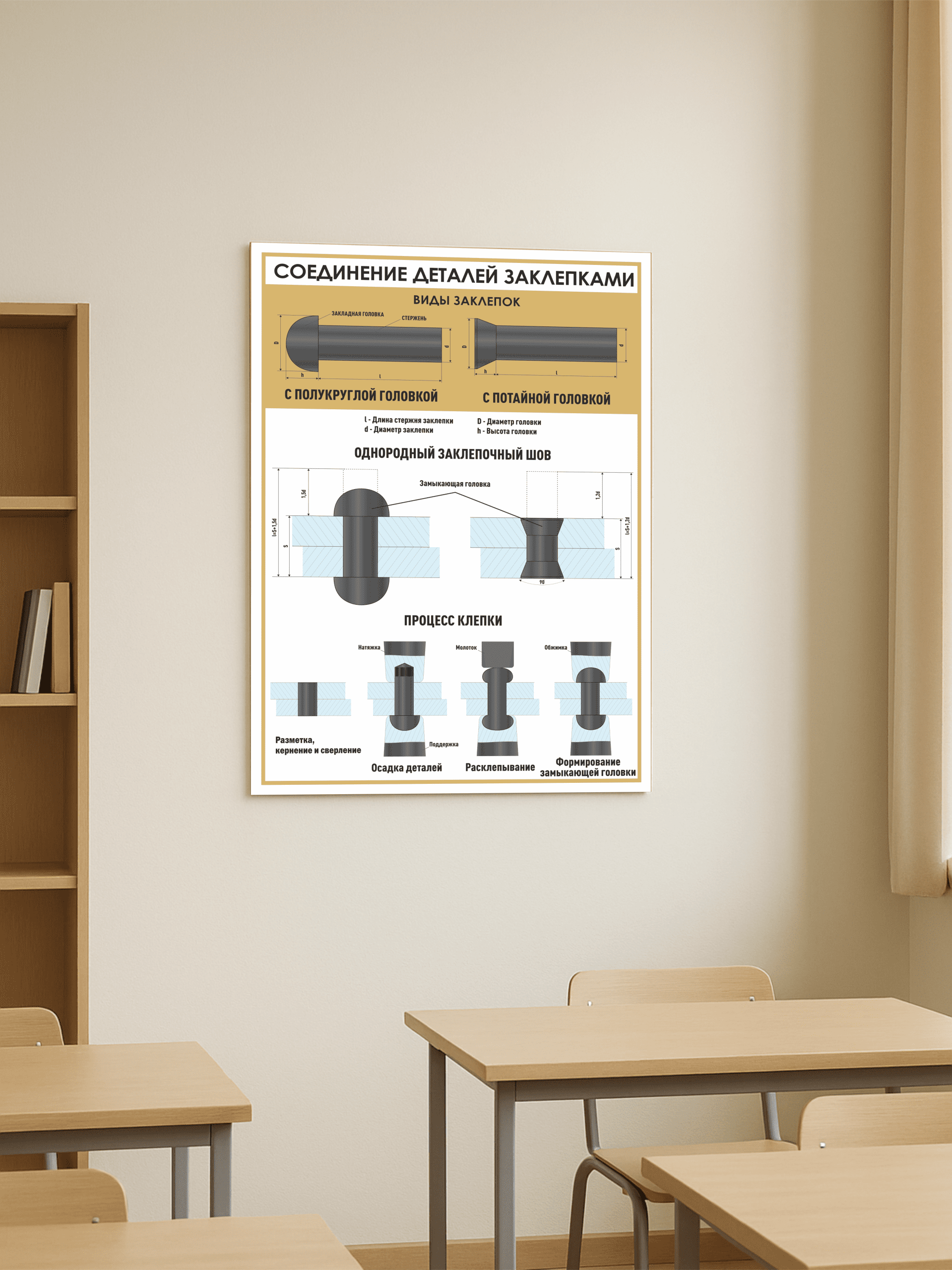 Стенд «Соединение деталей заклепками» — изображение 2