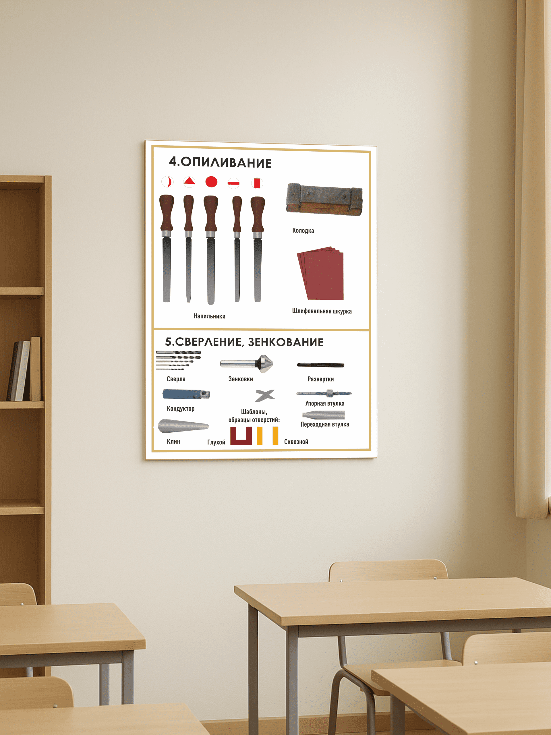 Стенд «Опиливание. Сверление, зенкование» — изображение 2
