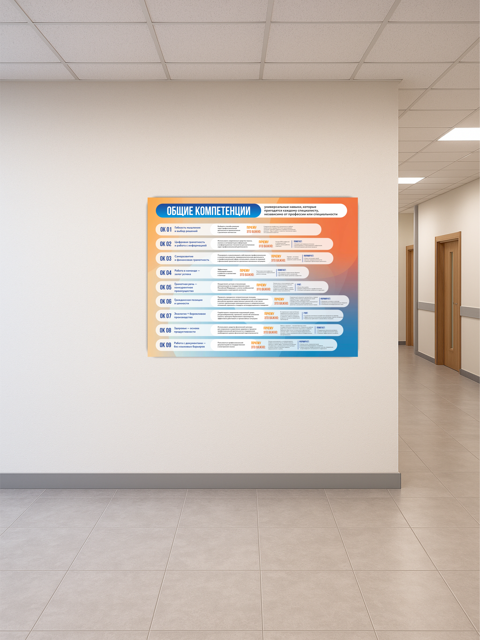 Стенд «Общие компетенции» 99×75 см — изображение 2