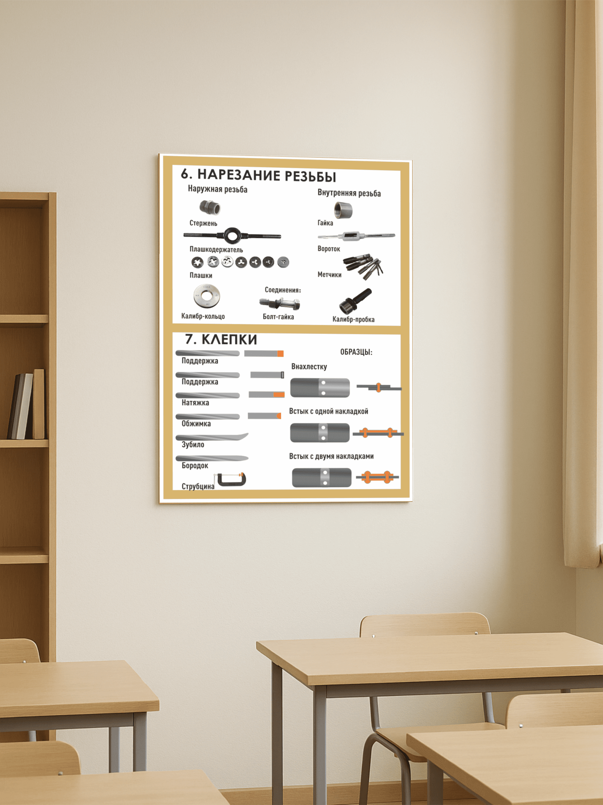 Стенд «Нарезание резьбы. Клепки» — изображение 2