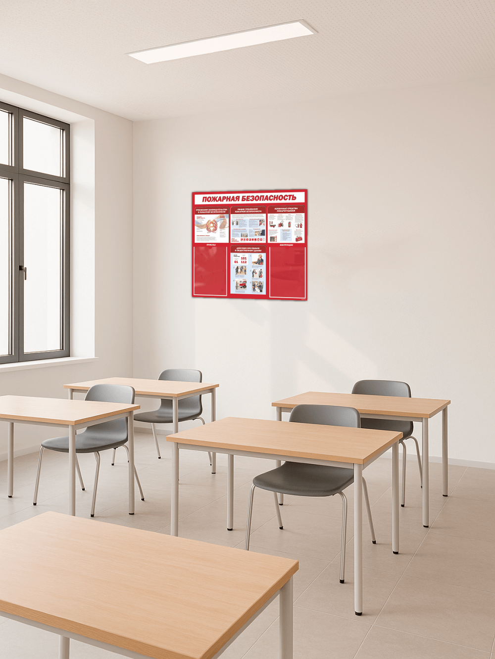 Стенд пожарная безопасность 75 на 65 см информационный 4 Стенд пожарная безопасность 75 на 65 см информационный — изображение 4