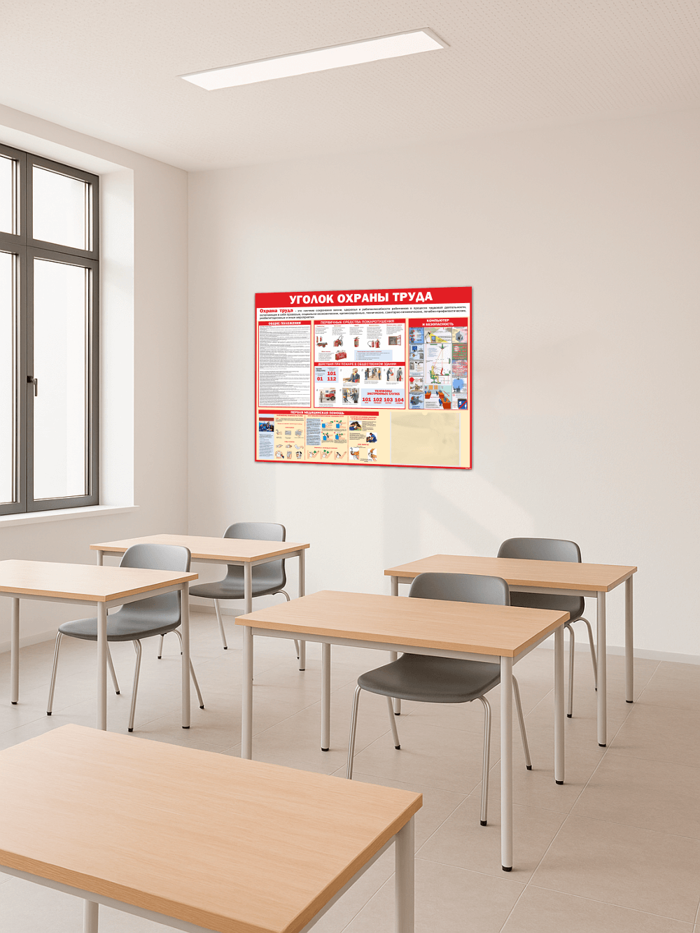 Стенд охрана труда уголок безопасности 99*75 см 5 Стенд охрана труда уголок безопасности 99*75 см — изображение 5