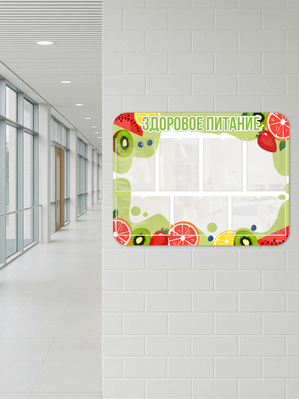 Стенд "Здоровое питание" в школьную столовую 5 Стенд "Здоровое питание" в школьную столовую — изображение 5