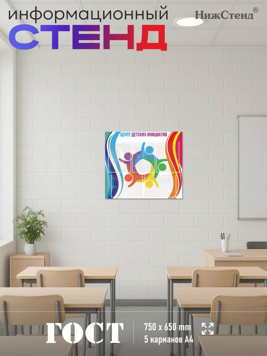 Стенд школьный центр детских инициатив ЦДИ — изображение 6