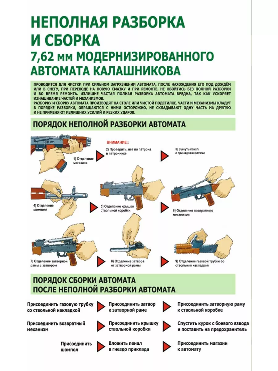 Информационный стенд Огневая подготовка 75 * 99 см — изображение 8