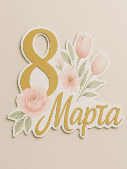 8 Марта декоративный элемент
