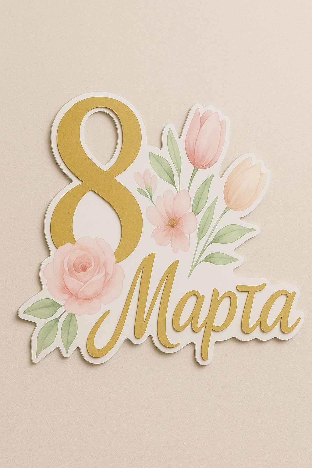 8 Марта декоративный элемент