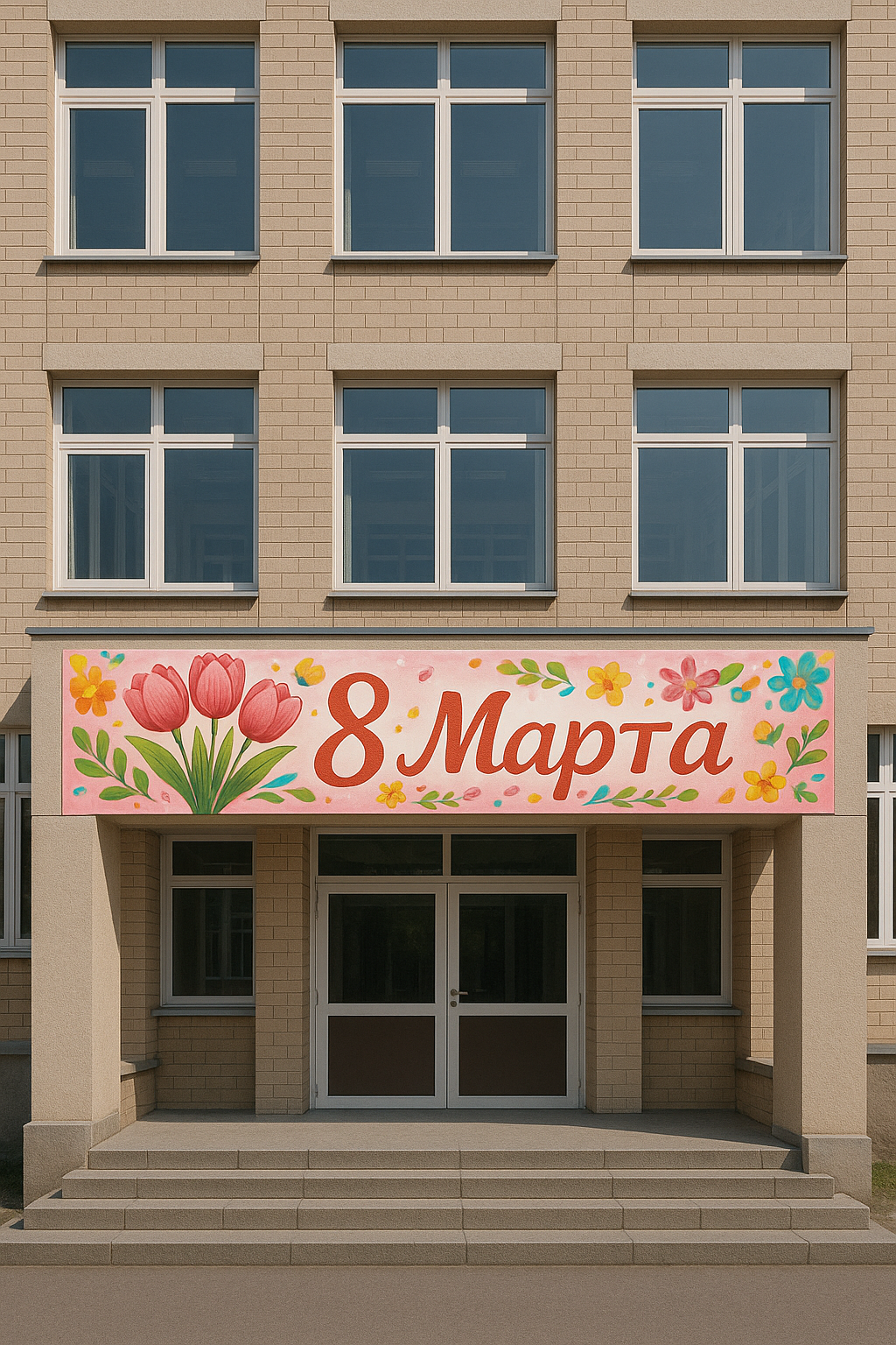 Баннер 8 Марта 3х0,5 м