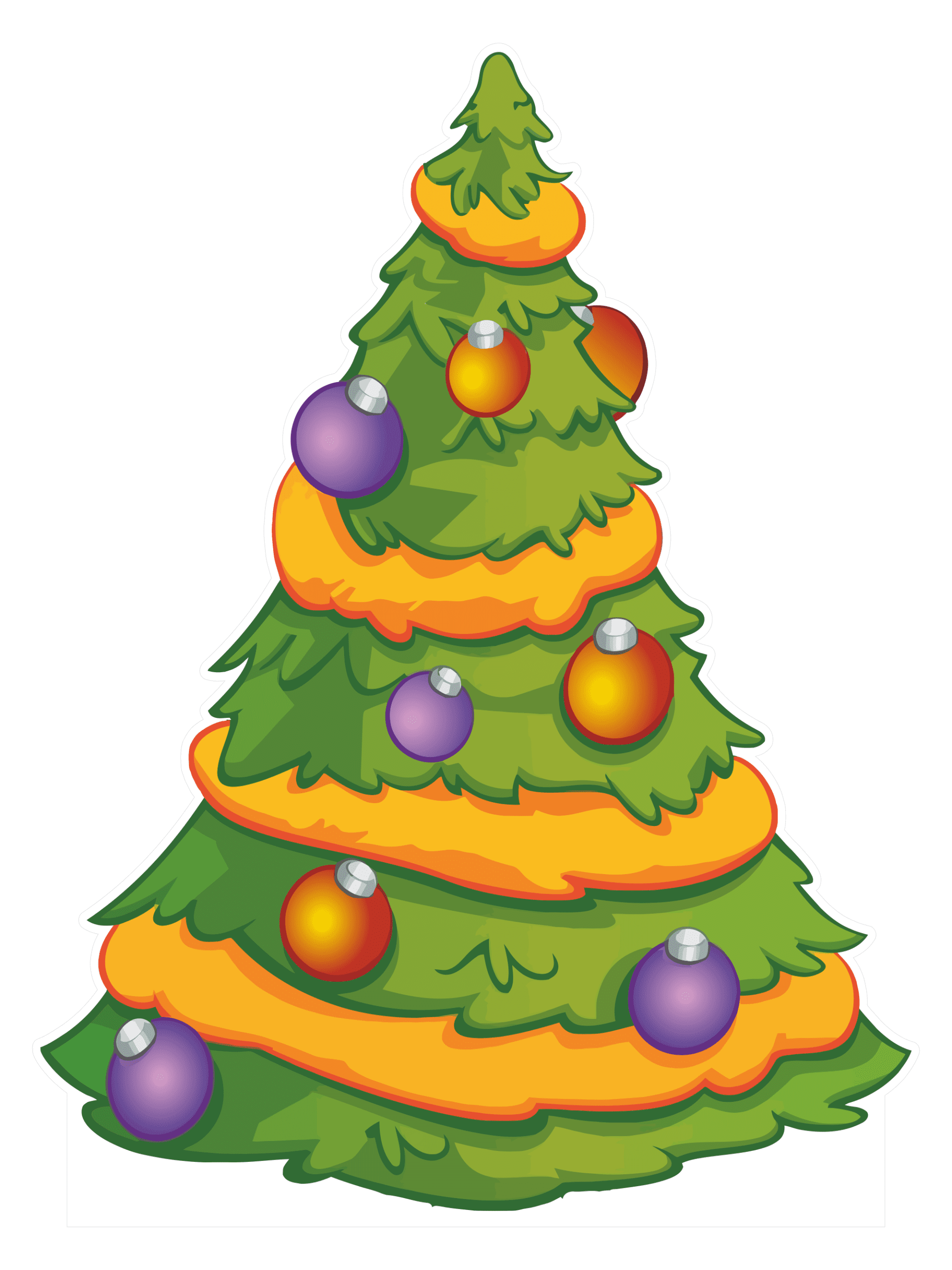 Ростовая фигура Ёлка с игрушками 75 х 100 см