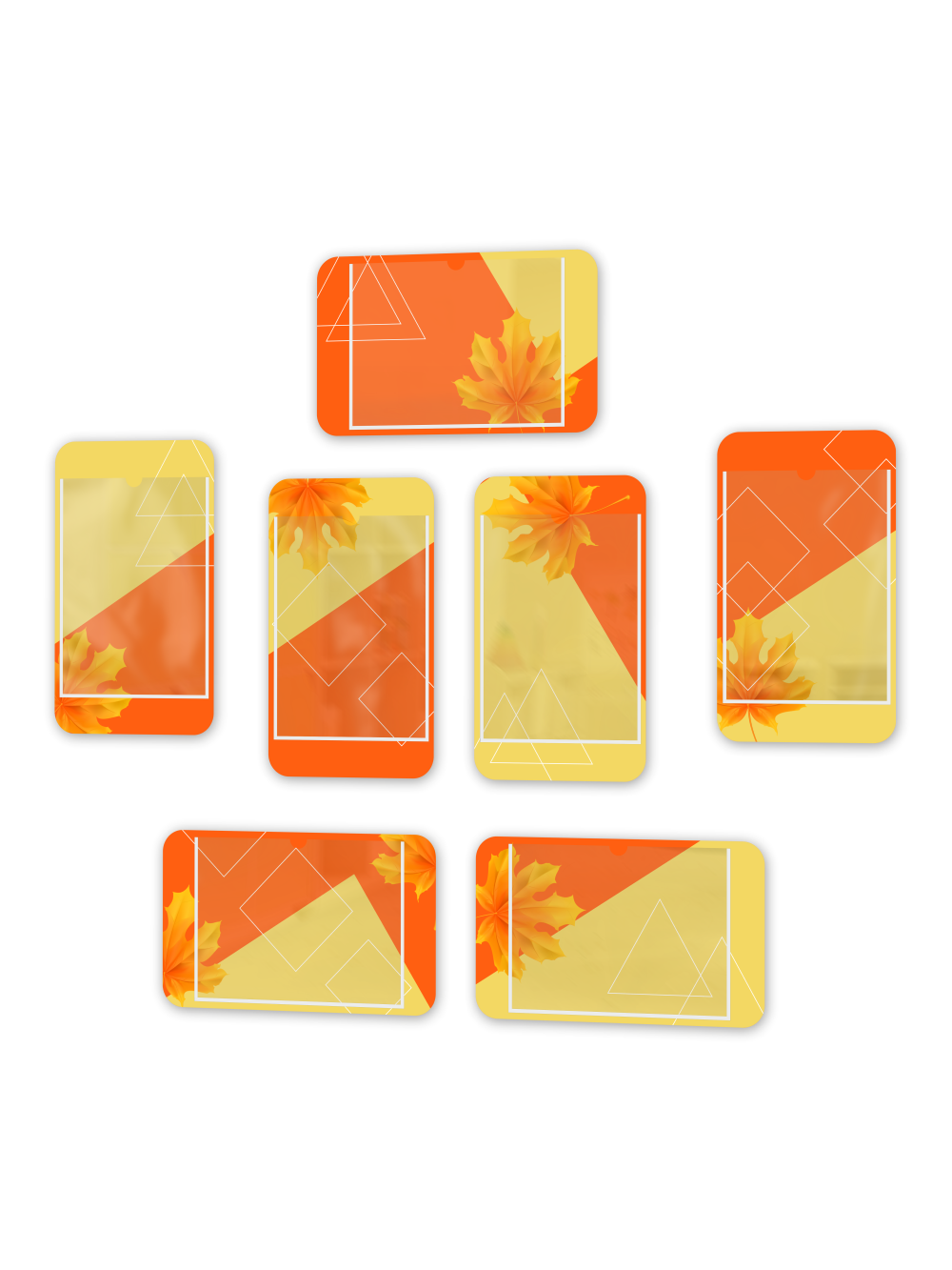 Комплект из 7 мини стендов с карманами 1 Комплект из 7 мини стендов с карманами