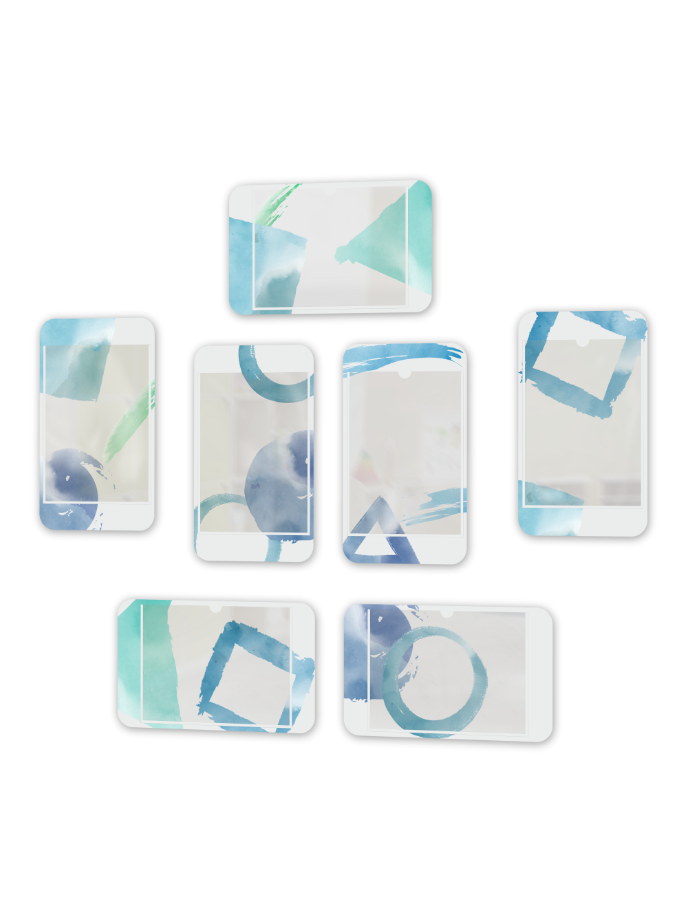 Комплект из 7 мини стендов с карманами 1 Комплект из 7 мини стендов с карманами