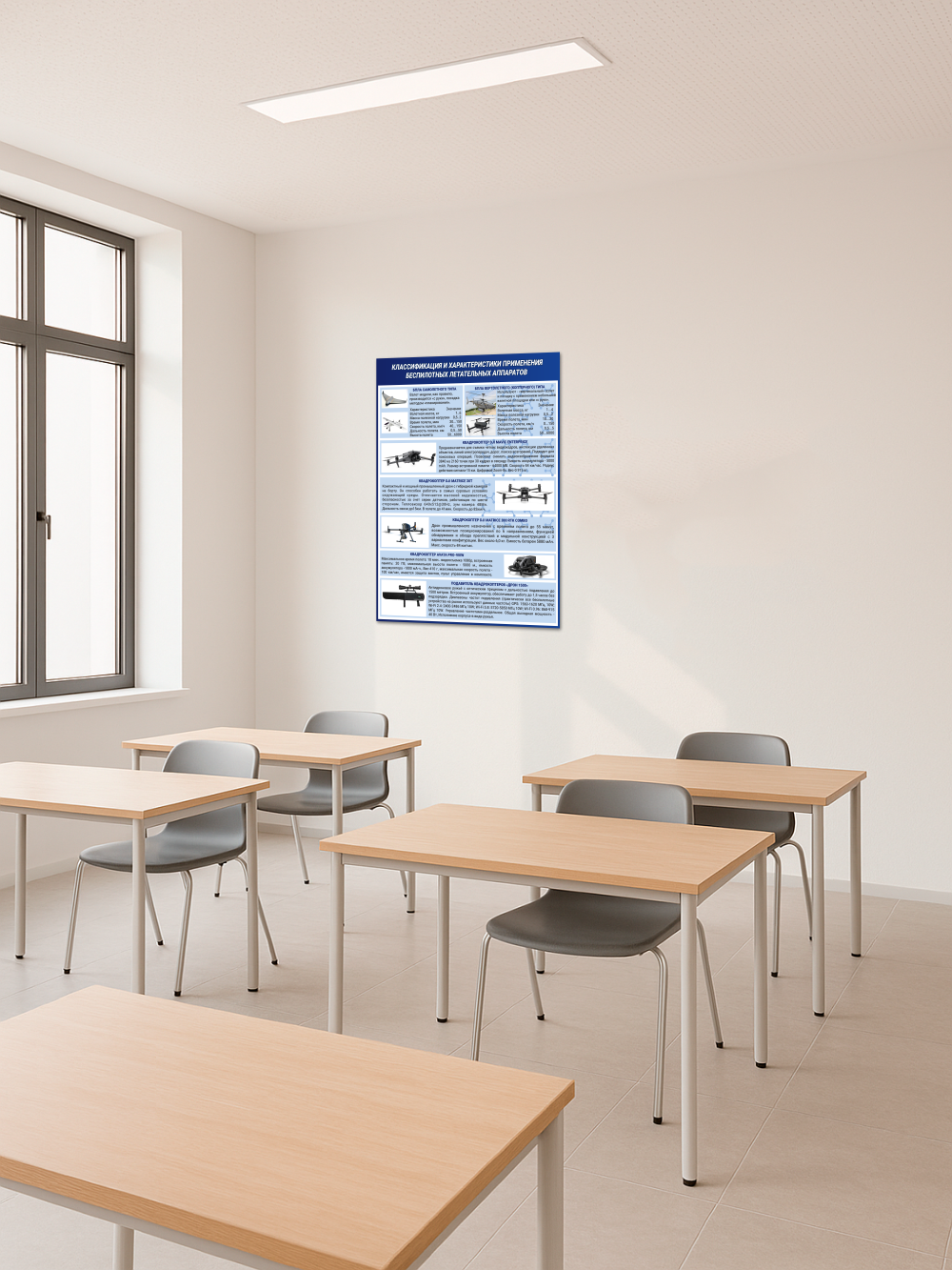 Стенд военная подготовка классификация БПЛА 75*99 см 5 Стенд военная подготовка классификация БПЛА 75*99 см — изображение 5