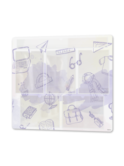 Информационный стенд с карманом для заголовка