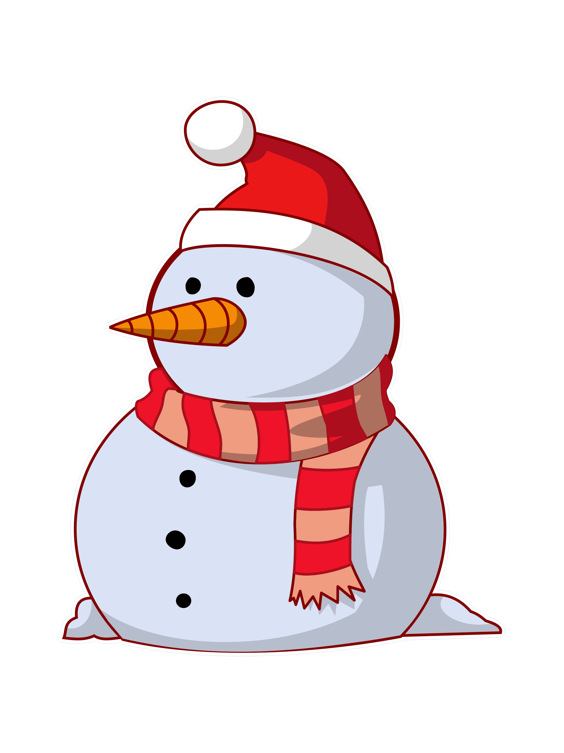 Ростовая фигура Снеговик 50×40 см