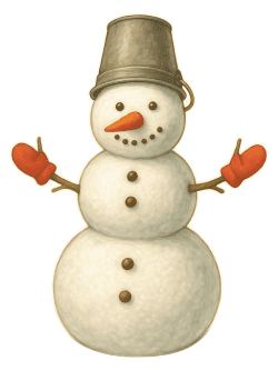 Ростовая фигура Снеговик 100×75