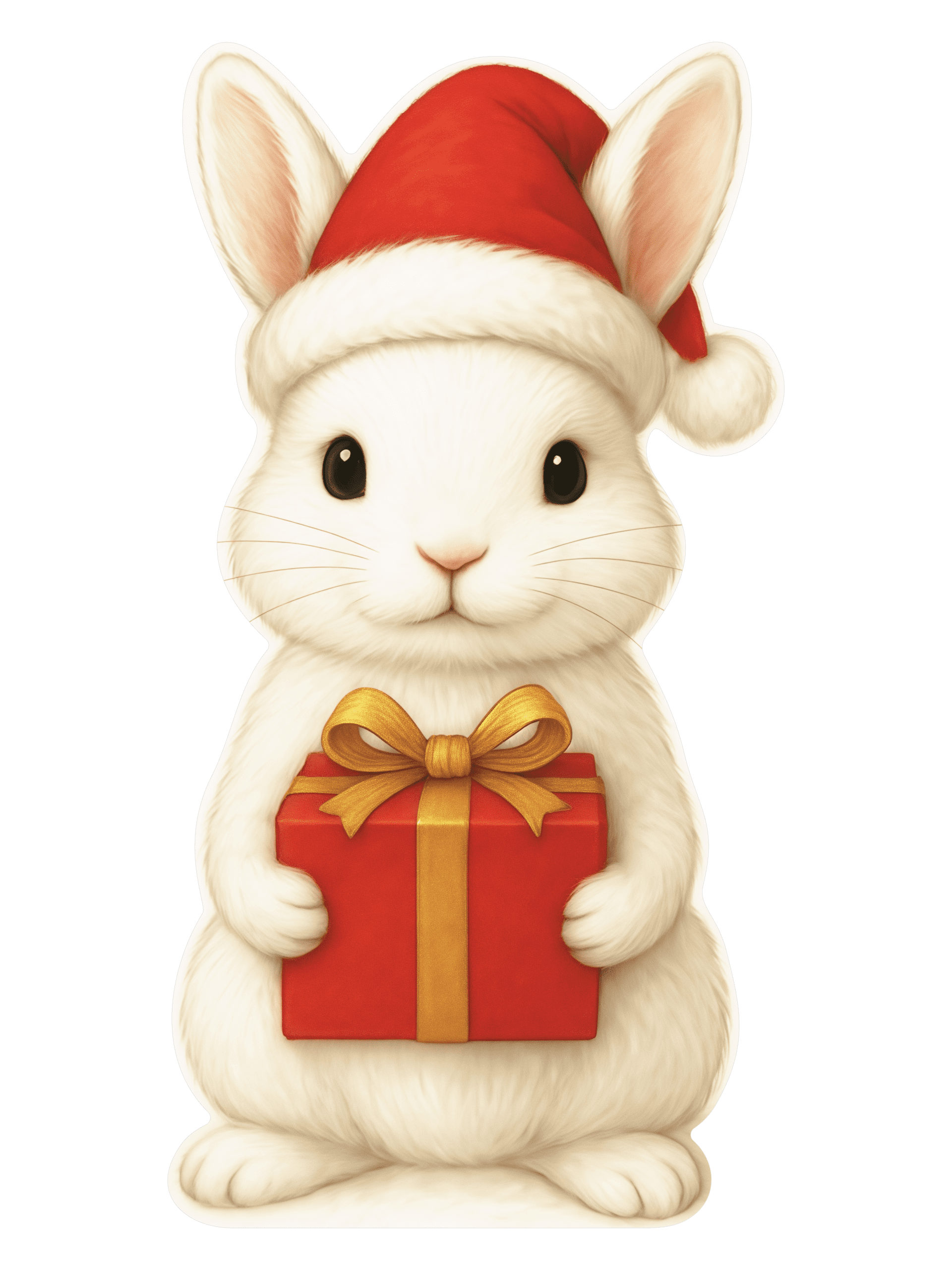 Ростовая фигура Зайчик с подарком 31 х 60 см