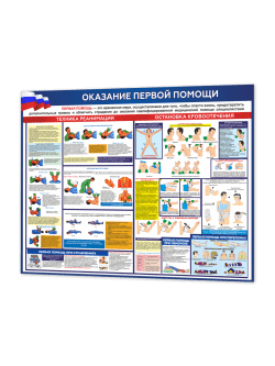 Стенд “Оказание первой помощи” 99×75 см