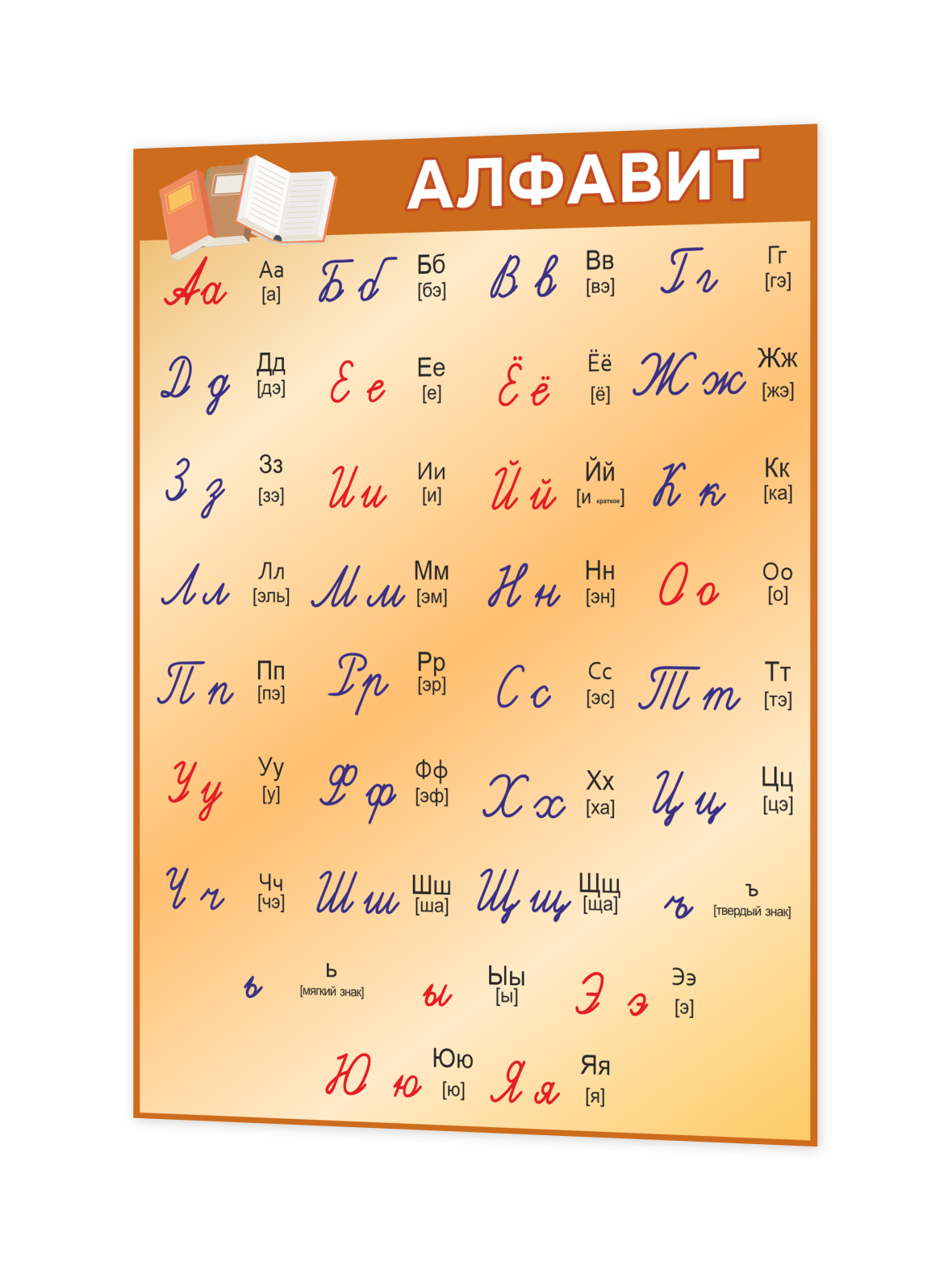 Настенная таблица “Алфавит” 75×99 см 1 Настенная таблица “Алфавит” 75×99 см