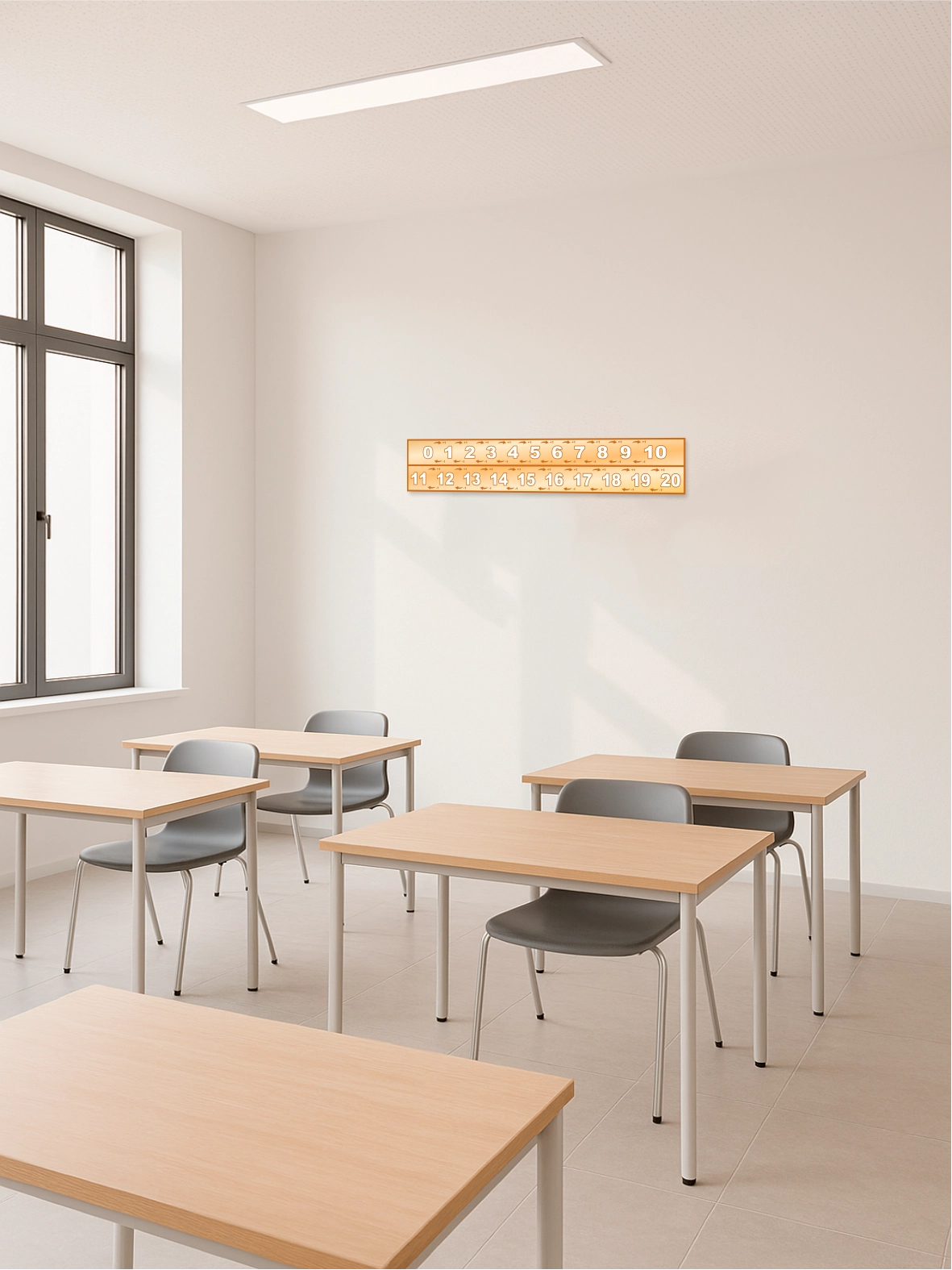 Учебный стенд «Числовой ряд 0–20» 165×30 см 5 Учебный стенд «Числовой ряд 0–20» 165×30 см — изображение 5