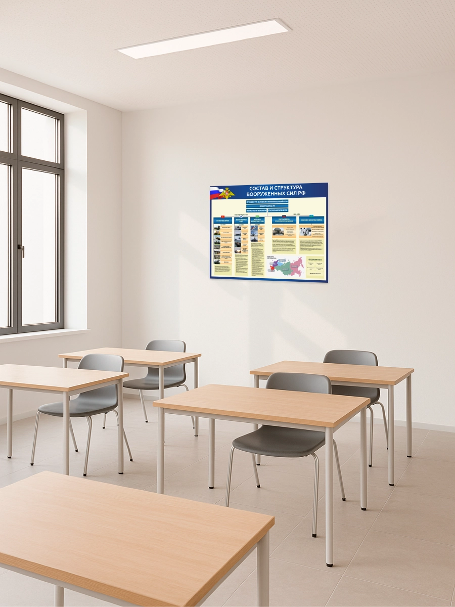 Стенд “Состав и структура Вооружённых Сил РФ” 99×75 см — изображение 5
