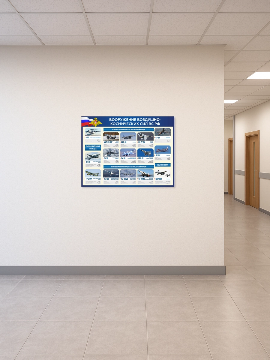 Стенд “Вооружение Воздушно-космических сил ВС РФ” 99×75 см — изображение 2