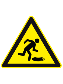 Осторожно! Неровности, ямы, открытые люки