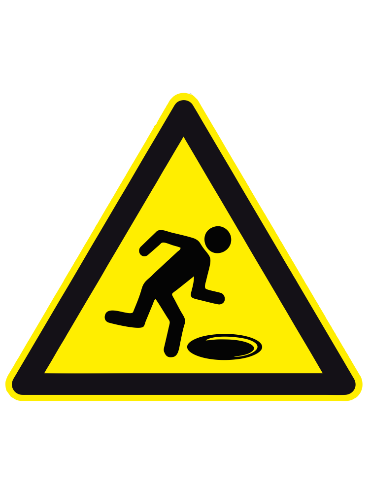 Осторожно! Неровности, ямы, открытые люки 1 Осторожно! Неровности, ямы, открытые люки