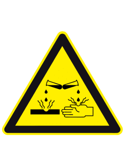 Осторожно! Коррозионные вещества