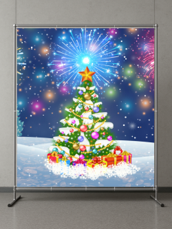 Пресс-волл «С Новым годом!» 2,5×3 м (Копировать) (Копировать)