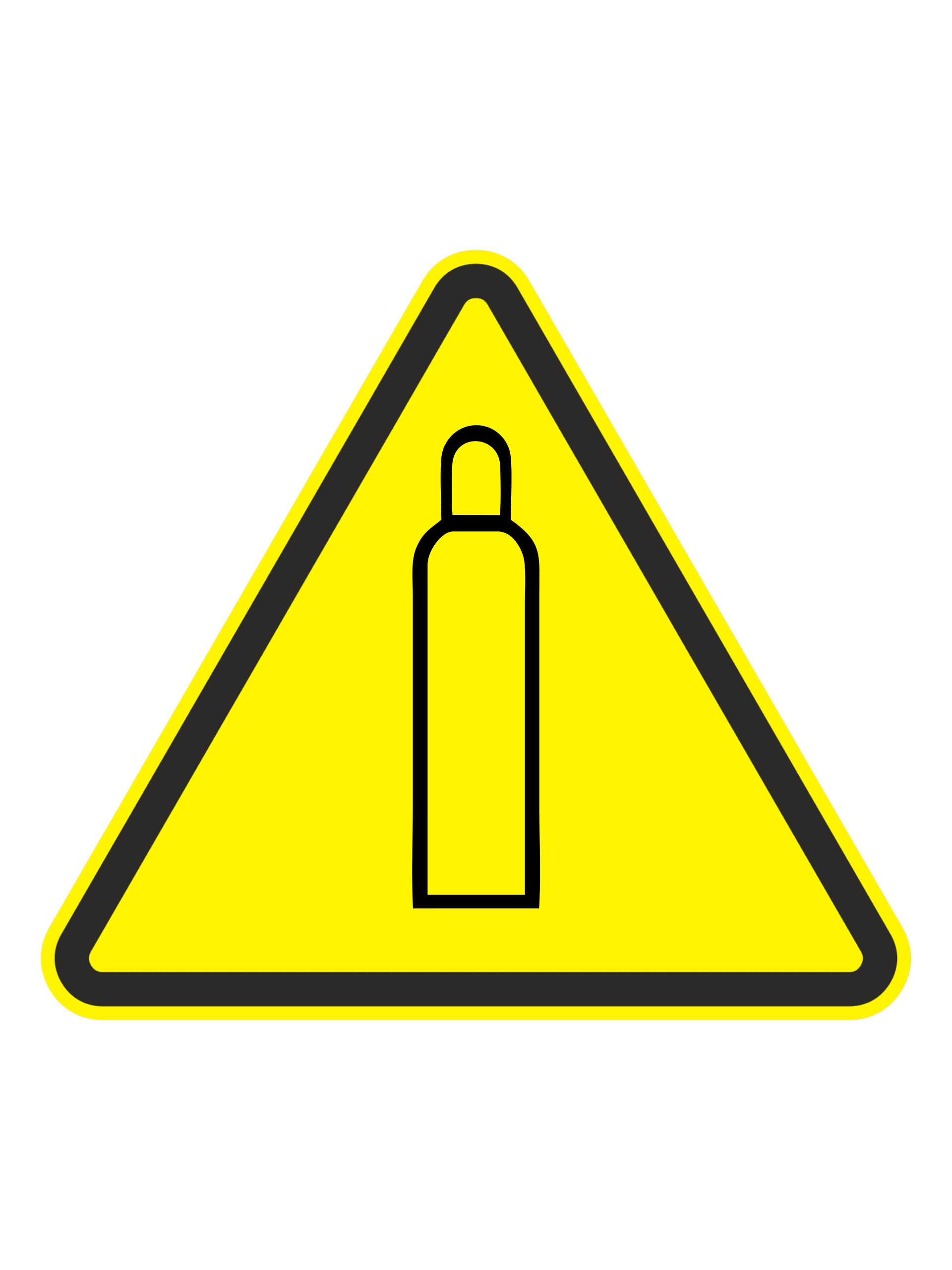 Предупреждающий знак «Газ под давлением» (баллон) 1 Предупреждающий знак «Газ под давлением» (баллон)