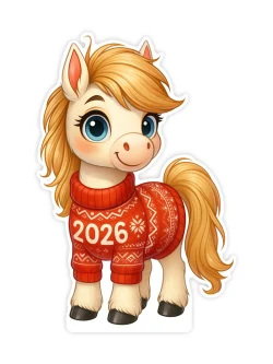 Ростовая фигура «Лошадка новогодняя»