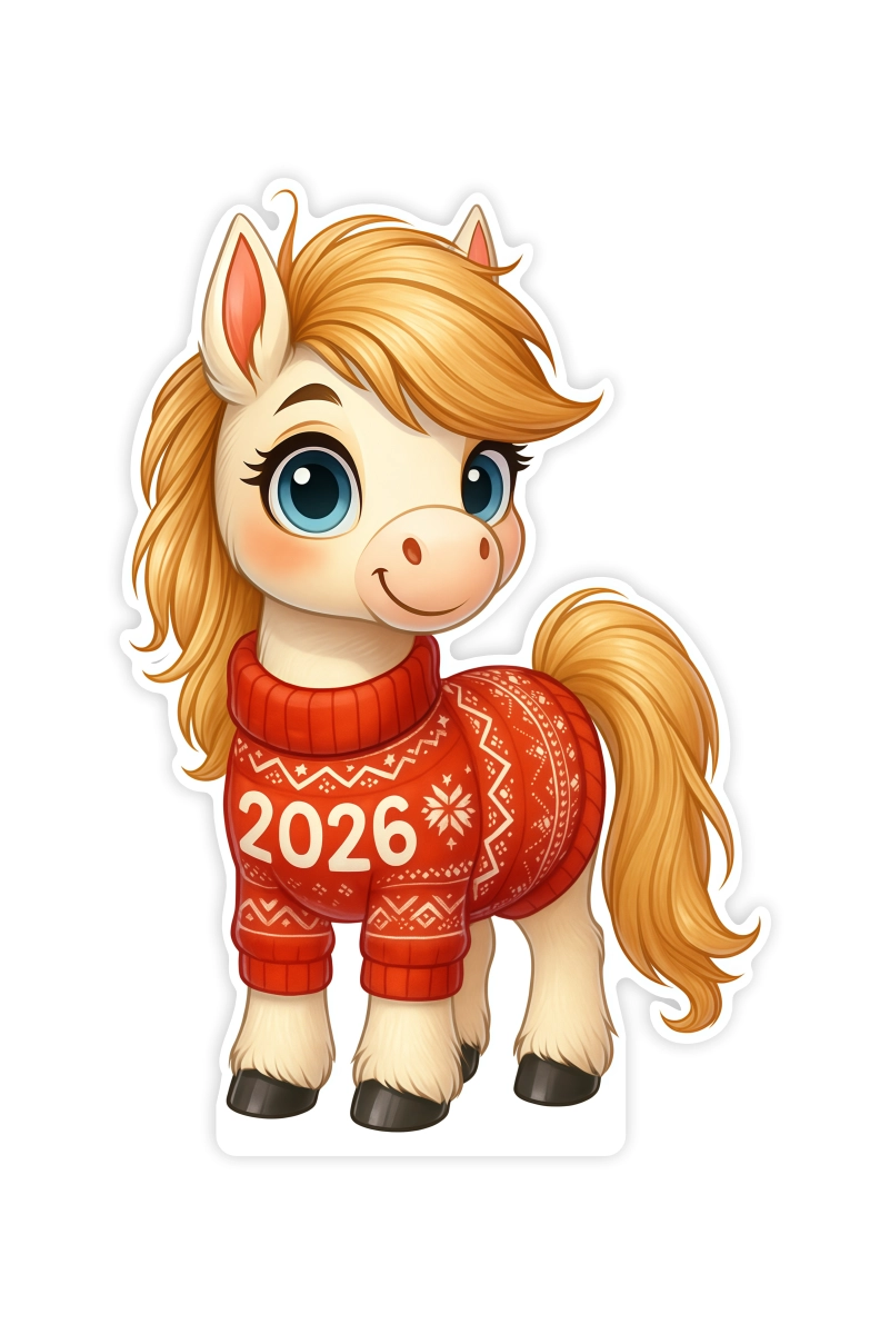 Ростовая фигура «Лошадка новогодняя» 1 Ростовая фигура «Лошадка новогодняя»