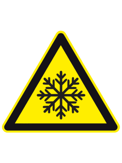 Осторожно! Низкая температура / обморожение
