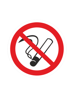 Запрещающий знак «НЕ КУРИТЬ», 200×200 мм