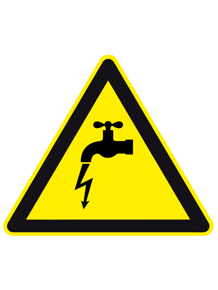 Осторожно! Опасность поражения током через воду 1 Осторожно! Опасность поражения током через воду