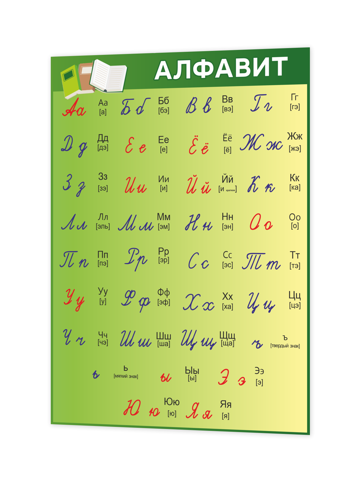 Настенная таблица “Алфавит” 75×99 см 1 Настенная таблица “Алфавит” 75×99 см