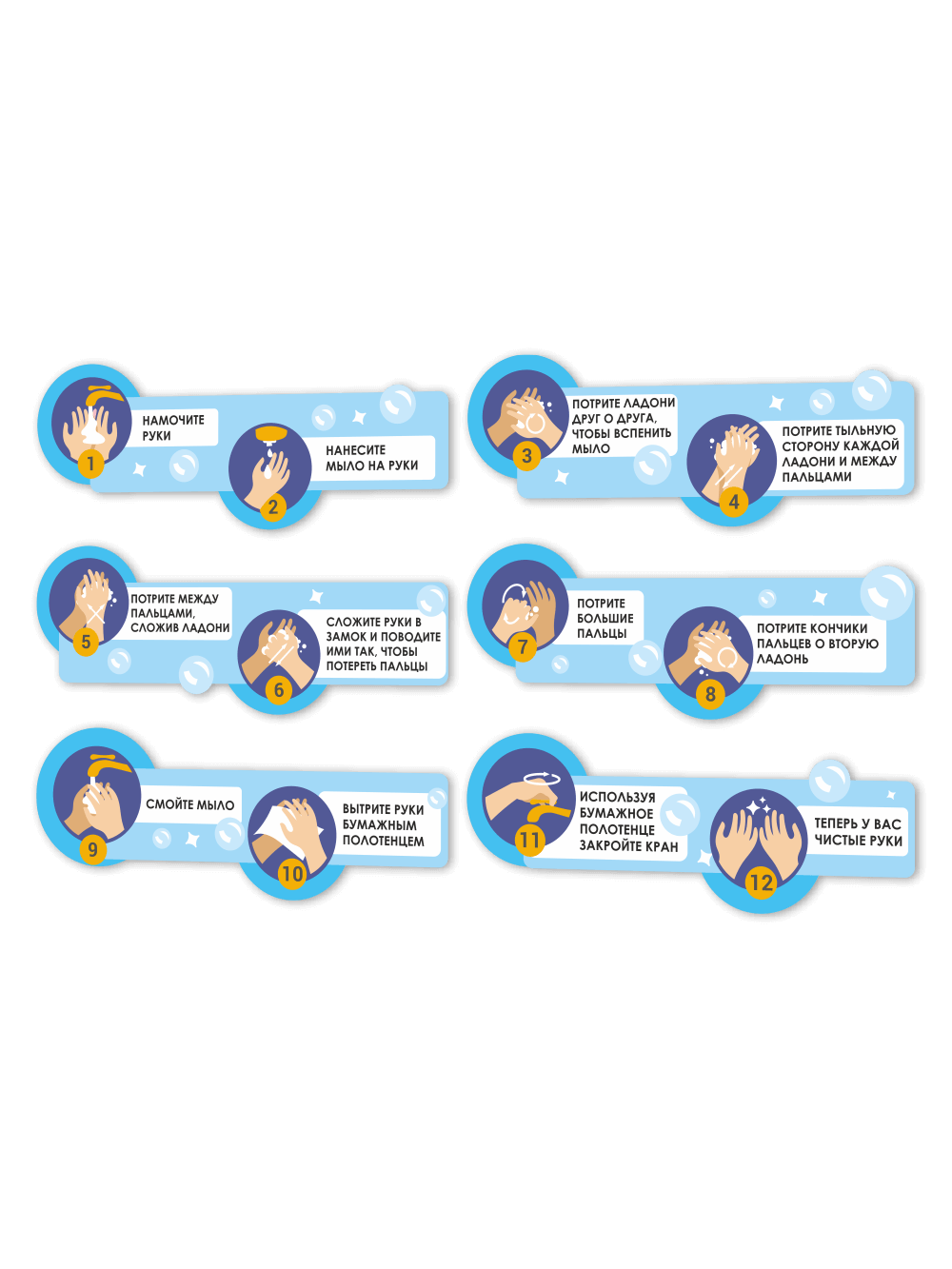 Комплект стендов в школьную столовую 99×37 см «Как правильно мыть руки» 1 Комплект стендов в школьную столовую 99×37 см «Как правильно мыть руки»
