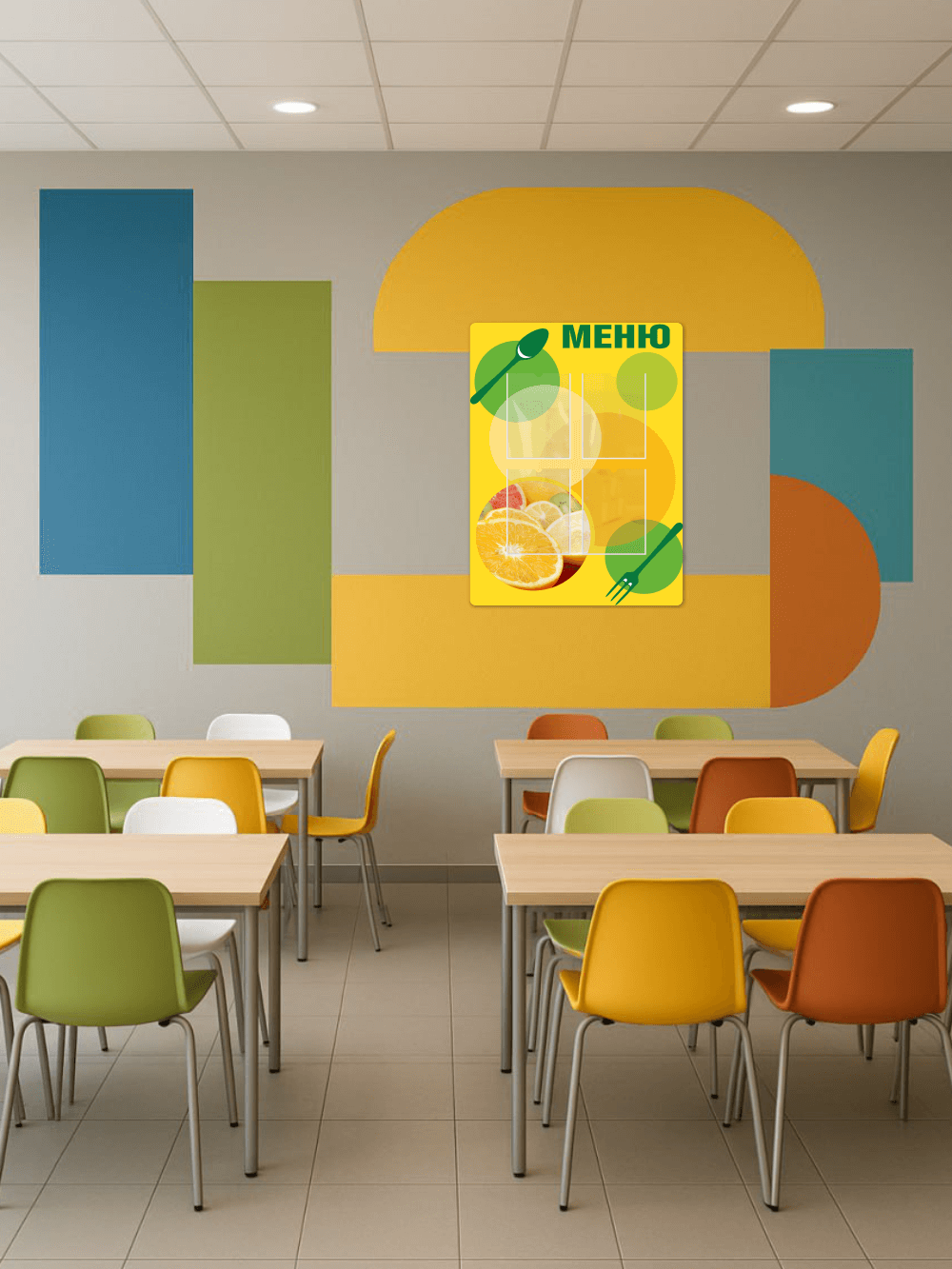 Стенд в столовую 75×99 см «Меню» с карманами 5 Стенд в столовую 75×99 см «Меню» с карманами — изображение 5