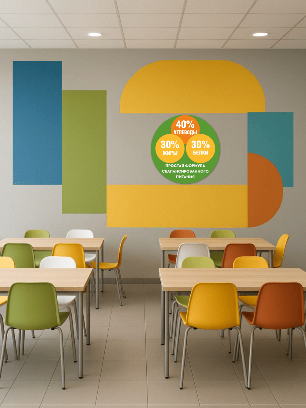 Стенд в столовую «Баланс питания» 5 Стенд в столовую «Баланс питания» — изображение 5