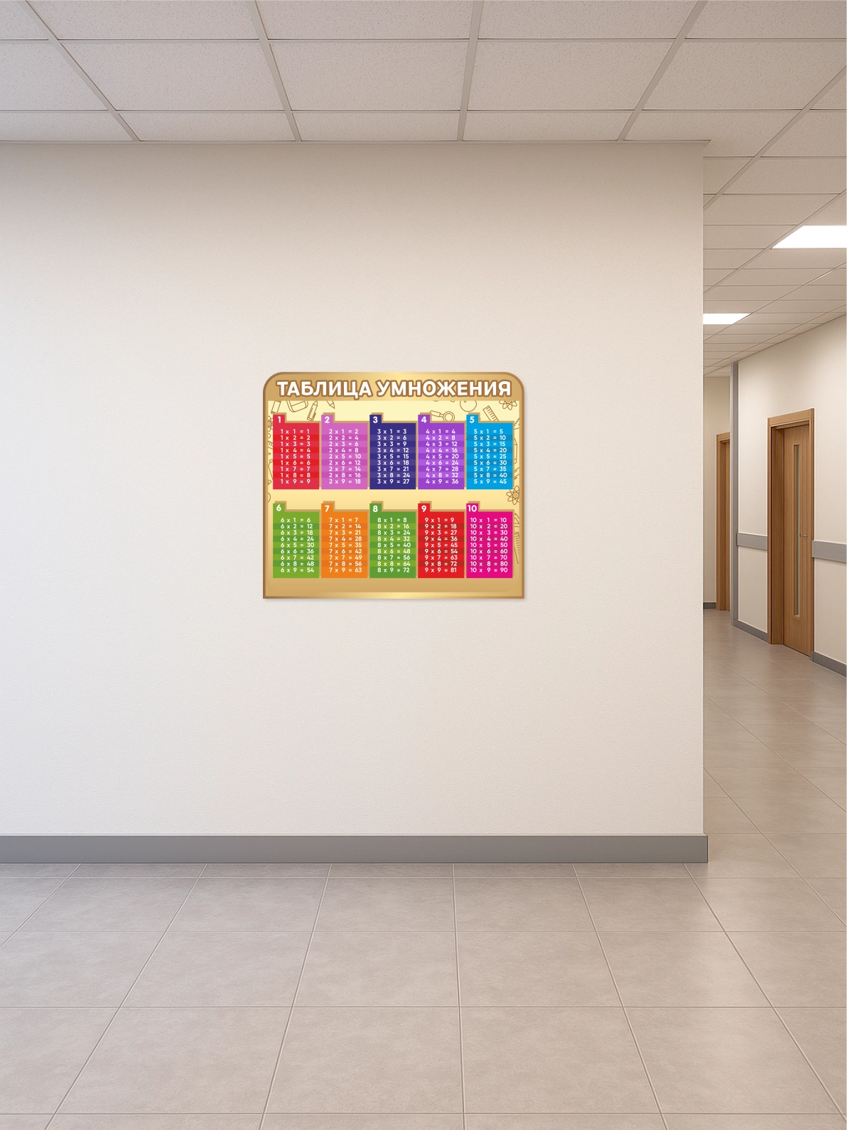 Стенд “Таблица умножения” 75×65 см 3 Стенд “Таблица умножения” 75×65 см — изображение 3