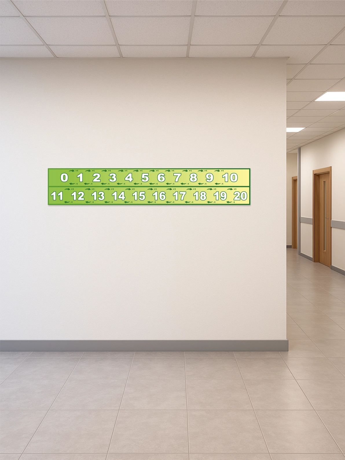 Учебный стенд «Числовой ряд 0–20» 165×30 см 3 Учебный стенд «Числовой ряд 0–20» 165×30 см — изображение 3