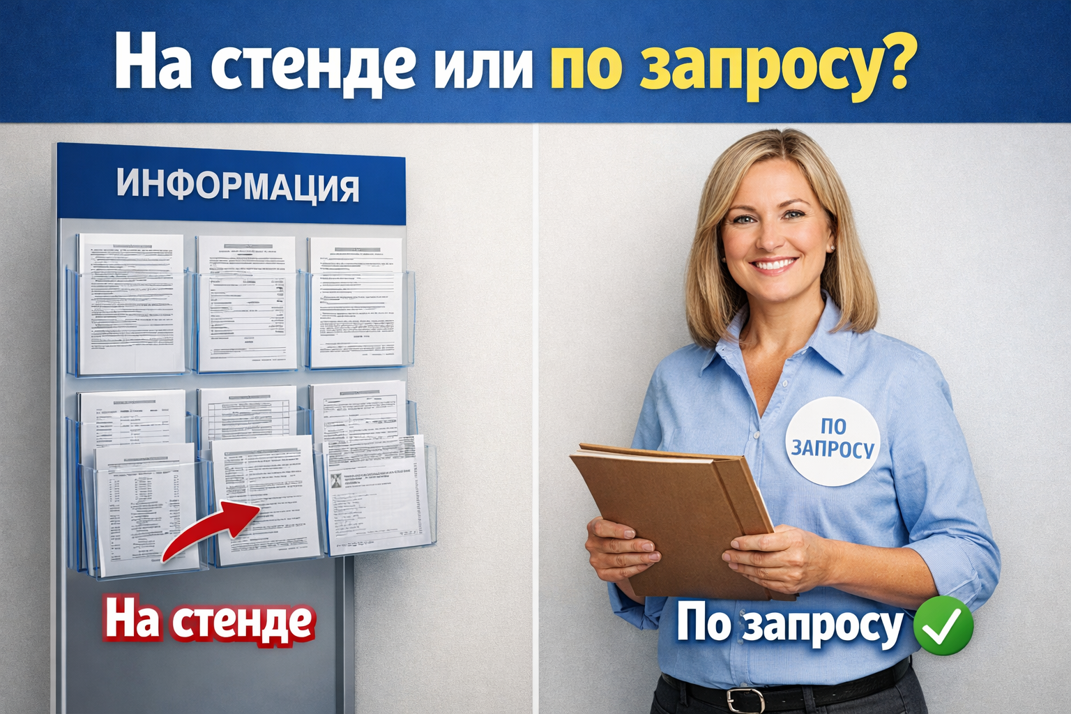 информация на уголке потребителя